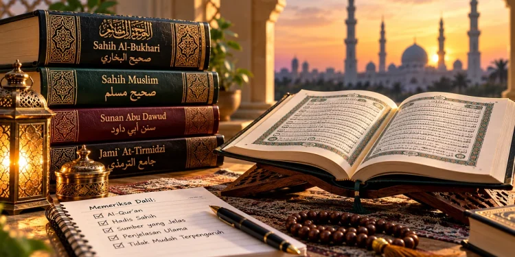 Kitab hadis dan Al-Qur'an untuk mempelajari dalil aqidah yang sahih