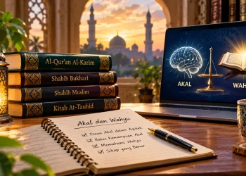 Buku kajian Islam dan catatan belajar tentang akal serta wahyu